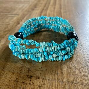Jay King DTR 5-Strand Turquoise Bead Bracelet with 2 Magnetic Closures